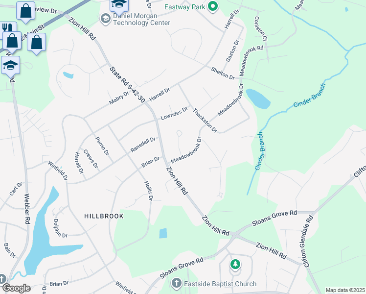 map of restaurants, bars, coffee shops, grocery stores, and more near 62 Sara Lynn Court in Spartanburg