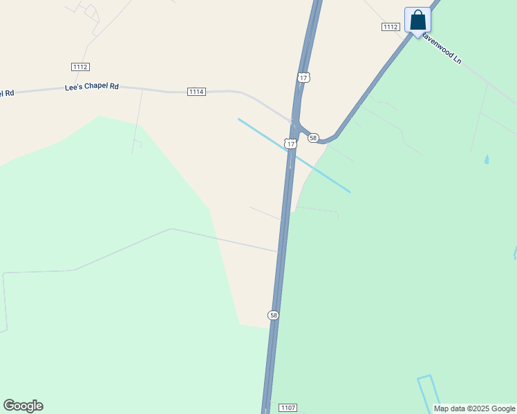 map of restaurants, bars, coffee shops, grocery stores, and more near 10098 U.S. 17 in Pollocksville