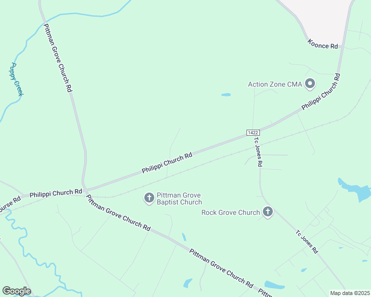 map of restaurants, bars, coffee shops, grocery stores, and more near 5301 Phillipi Church Road in Raeford
