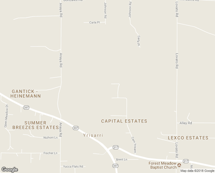 map of restaurants, bars, coffee shops, grocery stores, and more near 7 Scott Court in Tijeras