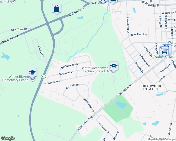 map of restaurants, bars, coffee shops, grocery stores, and more near 1911 Kingstree Drive in Monroe