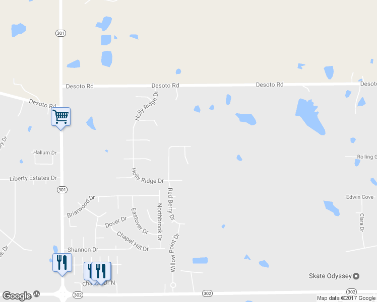 map of restaurants, bars, coffee shops, grocery stores, and more near 5393 Ridgefield Drive in Horn Lake