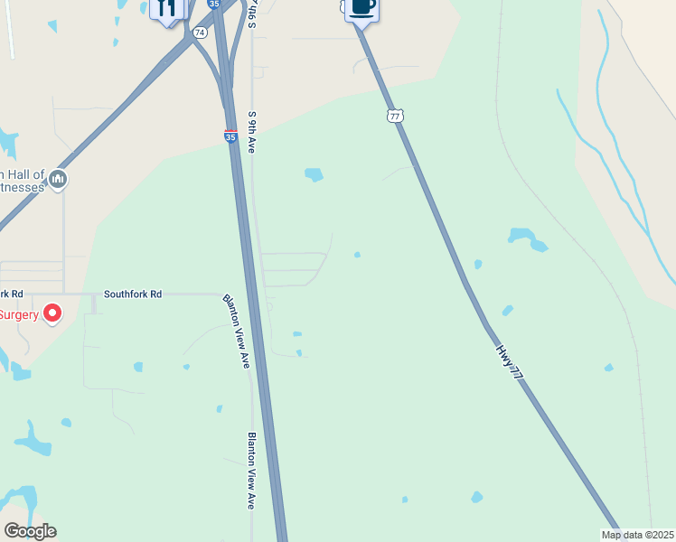 map of restaurants, bars, coffee shops, grocery stores, and more near 199 Mantooth Drive in Purcell