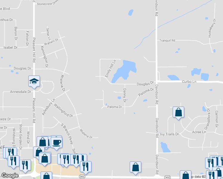map of restaurants, bars, coffee shops, grocery stores, and more near 5702 Jason Cove in Olive Branch