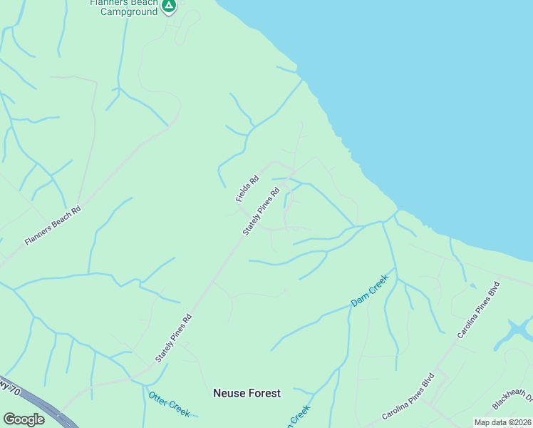 map of restaurants, bars, coffee shops, grocery stores, and more near 798 Stately Pines Road in New Bern