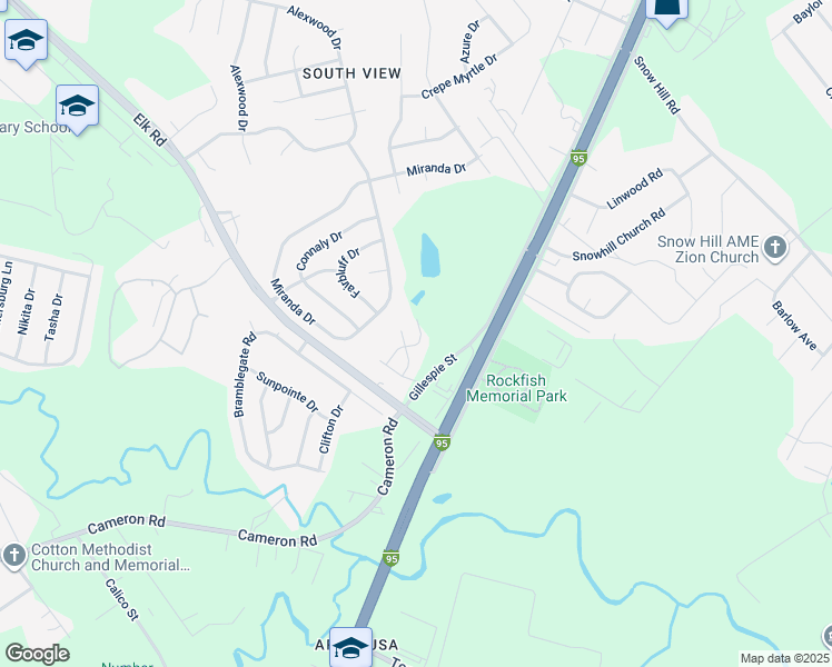 map of restaurants, bars, coffee shops, grocery stores, and more near 3204 Sperry Branch Way in Fayetteville