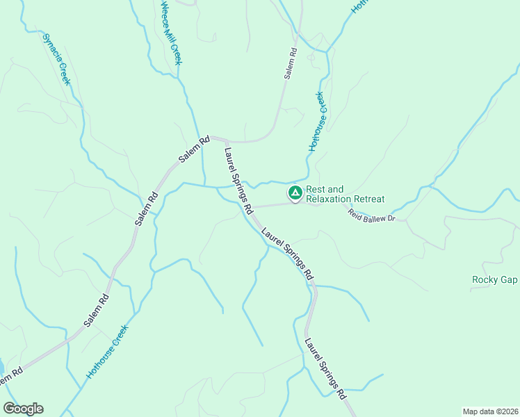map of restaurants, bars, coffee shops, grocery stores, and more near 6 Gilliam Road in Mineral Bluff