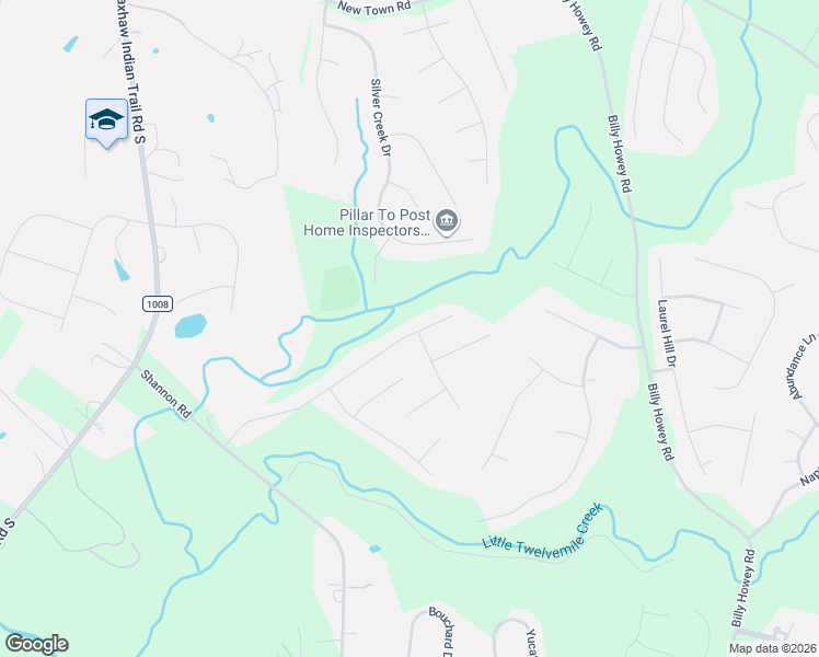 map of restaurants, bars, coffee shops, grocery stores, and more near 5602 Verrazano Drive in Waxhaw