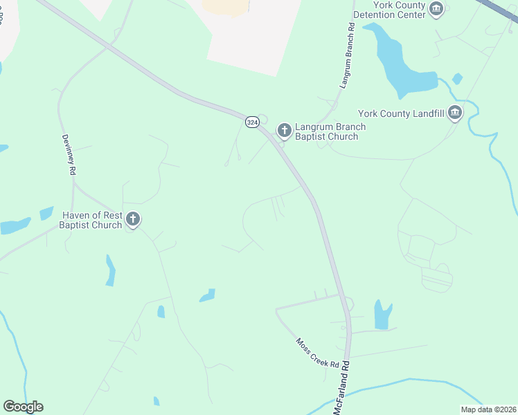 map of restaurants, bars, coffee shops, grocery stores, and more near 745 Rock Castle Drive in York