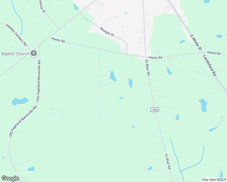 map of restaurants, bars, coffee shops, grocery stores, and more near 1966 C M James Road in Marshville