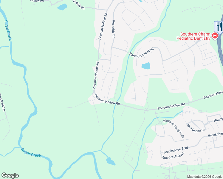 map of restaurants, bars, coffee shops, grocery stores, and more near 9045 Matilda Key Lane in Fort Mill