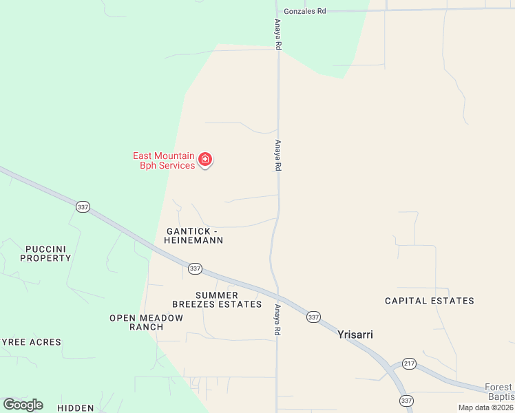 map of restaurants, bars, coffee shops, grocery stores, and more near 65 Anaya Road in Tijeras