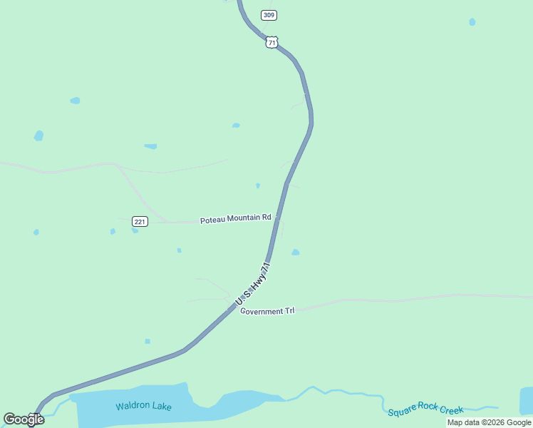 map of restaurants, bars, coffee shops, grocery stores, and more near 346 Poteau Mountain Road in Waldron