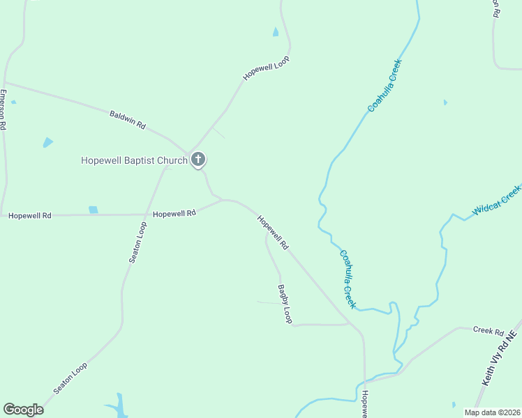 map of restaurants, bars, coffee shops, grocery stores, and more near 747 Hopewell Road in Cohutta