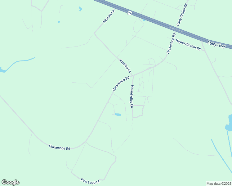 map of restaurants, bars, coffee shops, grocery stores, and more near 11 Bush Way Lane in Autryville