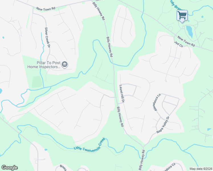 map of restaurants, bars, coffee shops, grocery stores, and more near 5306 Black Oak Lane in Waxhaw