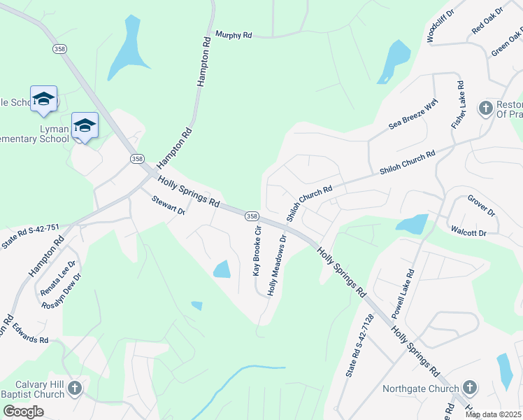 map of restaurants, bars, coffee shops, grocery stores, and more near 491 Hobson Way in Lyman