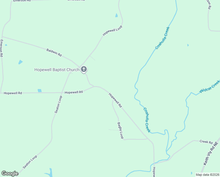 map of restaurants, bars, coffee shops, grocery stores, and more near 747 Hopewell Road in Cohutta