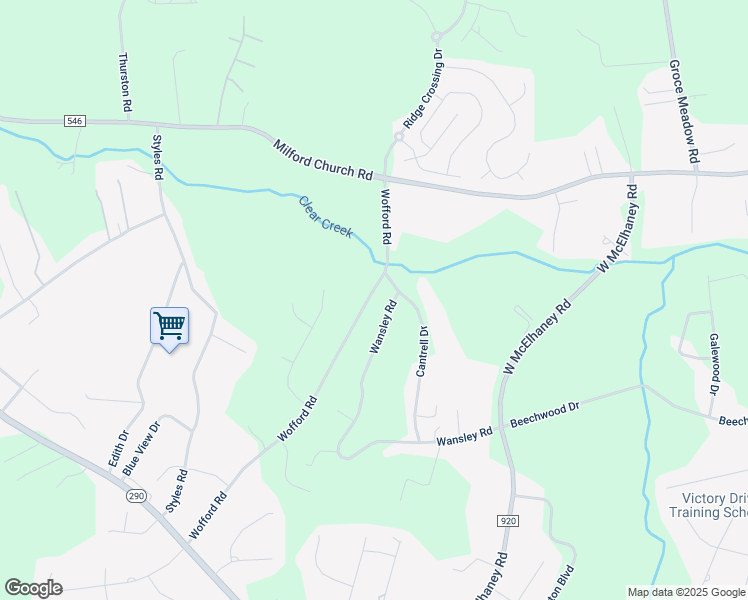 map of restaurants, bars, coffee shops, grocery stores, and more near 2 Wofford Road in Taylors
