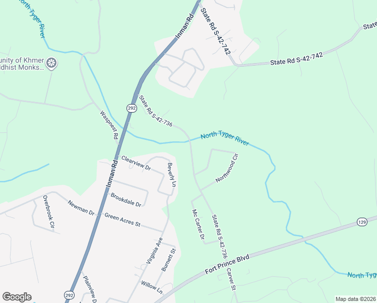 map of restaurants, bars, coffee shops, grocery stores, and more near 347 Bobo Road in Wellford