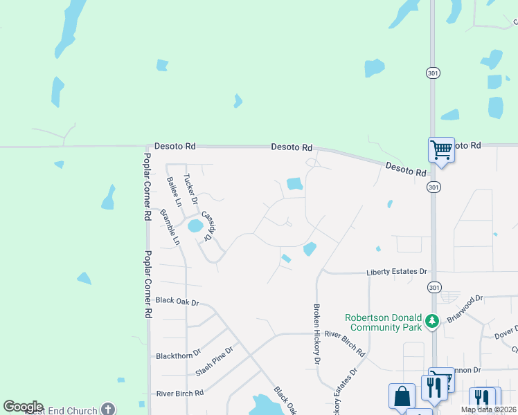 map of restaurants, bars, coffee shops, grocery stores, and more near 7733 Melisa Drive in Walls