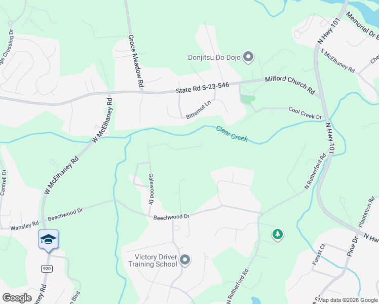 map of restaurants, bars, coffee shops, grocery stores, and more near 716 Timberwood Ridge in Greer
