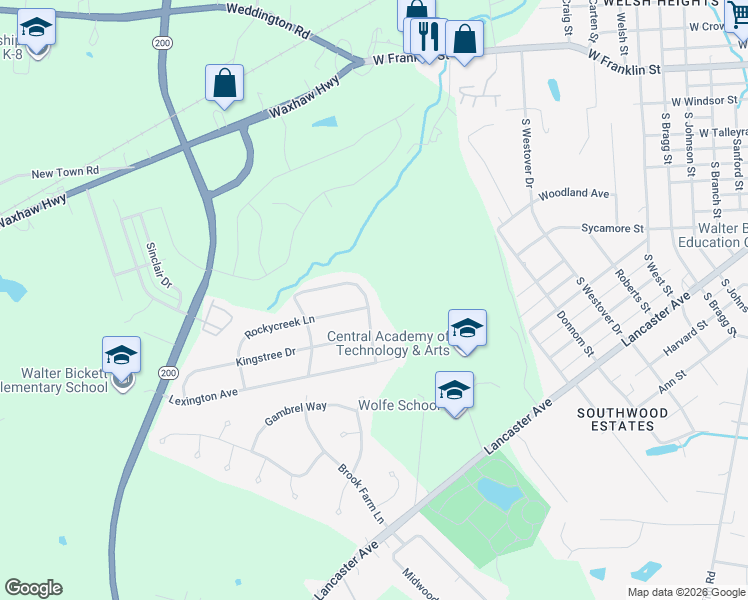 map of restaurants, bars, coffee shops, grocery stores, and more near 925 Southridge Drive in Monroe