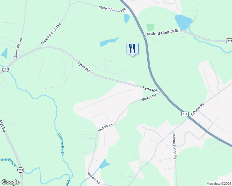 map of restaurants, bars, coffee shops, grocery stores, and more near 34 Rising Meadow Lane in Taylors