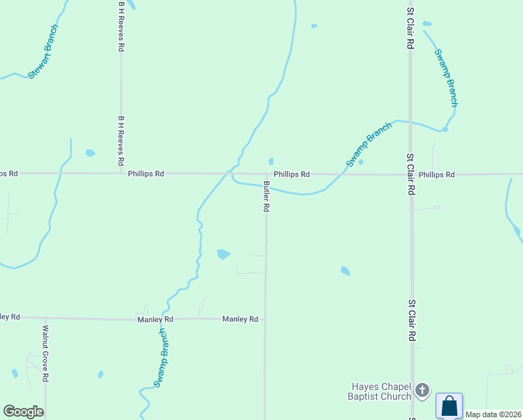 map of restaurants, bars, coffee shops, grocery stores, and more near 2852 Butler Road in New Market
