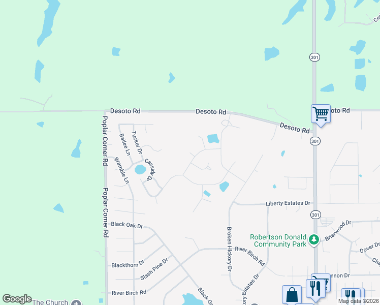 map of restaurants, bars, coffee shops, grocery stores, and more near 7733 Melisa Drive in Walls