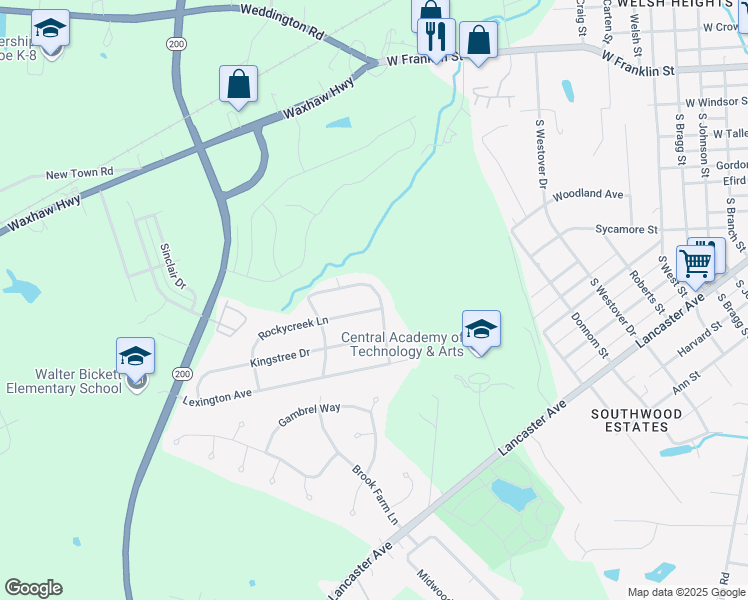 map of restaurants, bars, coffee shops, grocery stores, and more near 920 Southridge Drive in Monroe