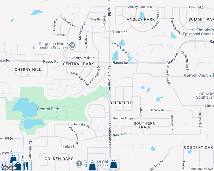 map of restaurants, bars, coffee shops, grocery stores, and more near 7804 Micah Cove in Southaven