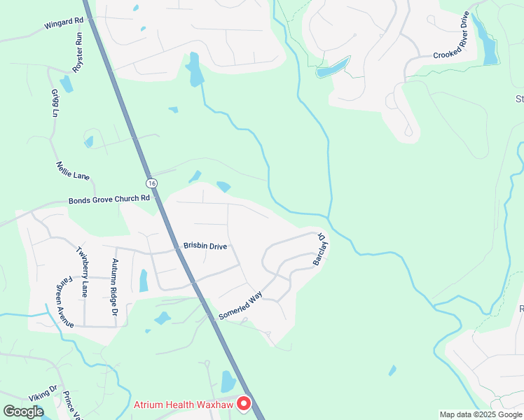 map of restaurants, bars, coffee shops, grocery stores, and more near 8016 Penman Springs Drive in Waxhaw