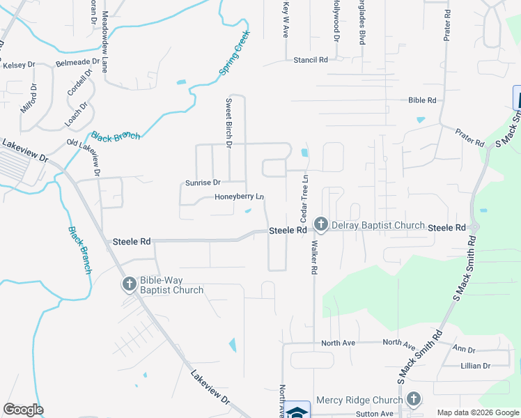 map of restaurants, bars, coffee shops, grocery stores, and more near 63 Honeyberry Lane in Rossville