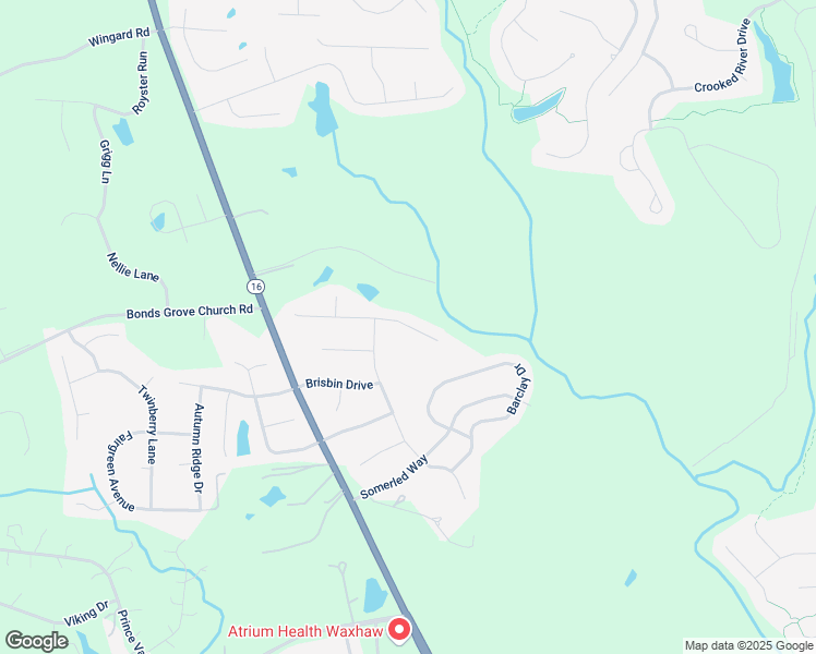 map of restaurants, bars, coffee shops, grocery stores, and more near 8016 Penman Springs Drive in Waxhaw