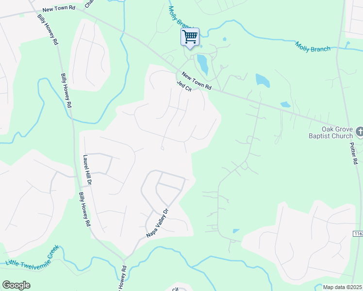 map of restaurants, bars, coffee shops, grocery stores, and more near 4701 Sandtyn Drive in Waxhaw