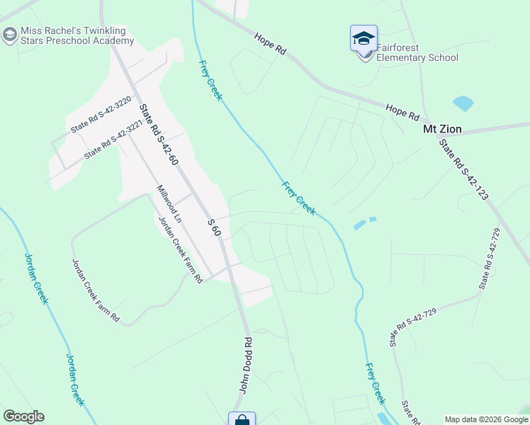map of restaurants, bars, coffee shops, grocery stores, and more near 1929 John Dodd Road in Wellford