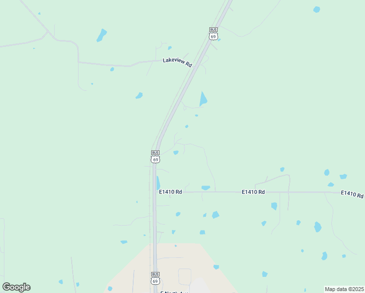 map of restaurants, bars, coffee shops, grocery stores, and more near 164 Comp Road in McAlester