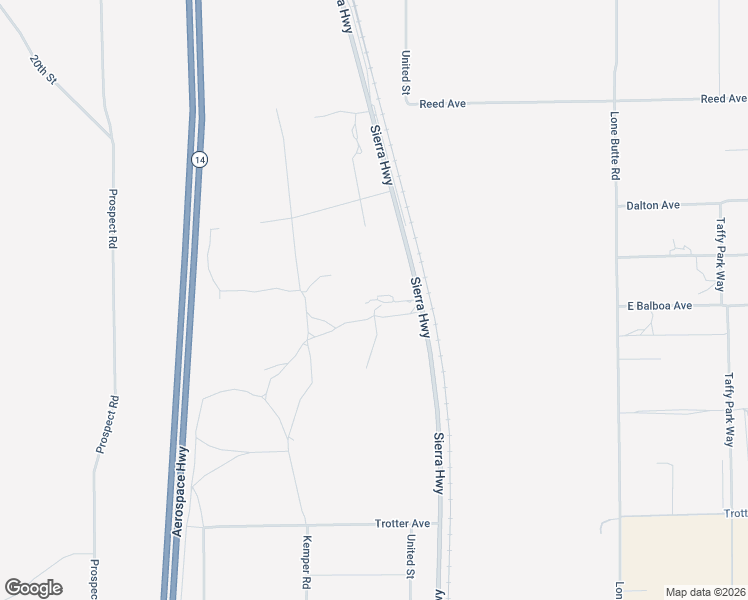map of restaurants, bars, coffee shops, grocery stores, and more near 10545 Sierra Highway in Mojave