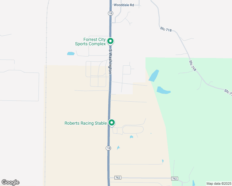 map of restaurants, bars, coffee shops, grocery stores, and more near 2455-2499 Arkansas 1B in Forrest City