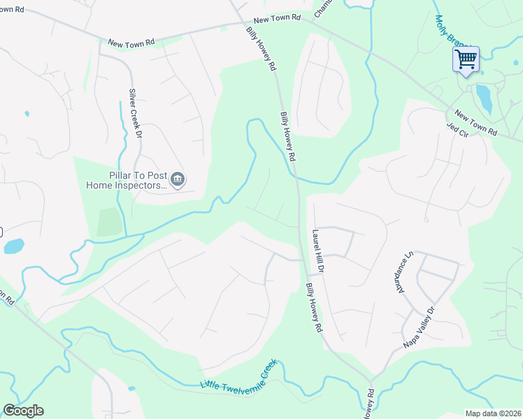 map of restaurants, bars, coffee shops, grocery stores, and more near 5306 Black Oak Lane in Waxhaw