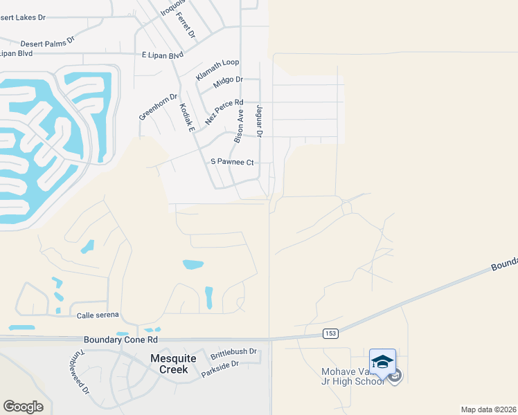 map of restaurants, bars, coffee shops, grocery stores, and more near 2480 East Cll Madrid in Fort Mohave