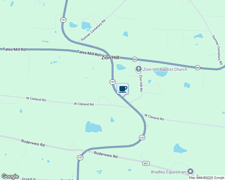 map of restaurants, bars, coffee shops, grocery stores, and more near 29907 Arkansas 107 in Cabot