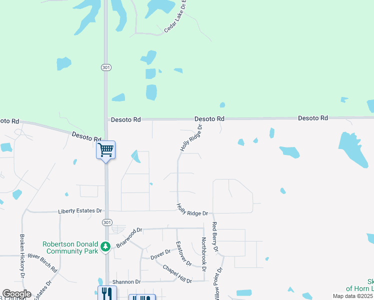 map of restaurants, bars, coffee shops, grocery stores, and more near 7846 Holly Ridge Drive in Horn Lake