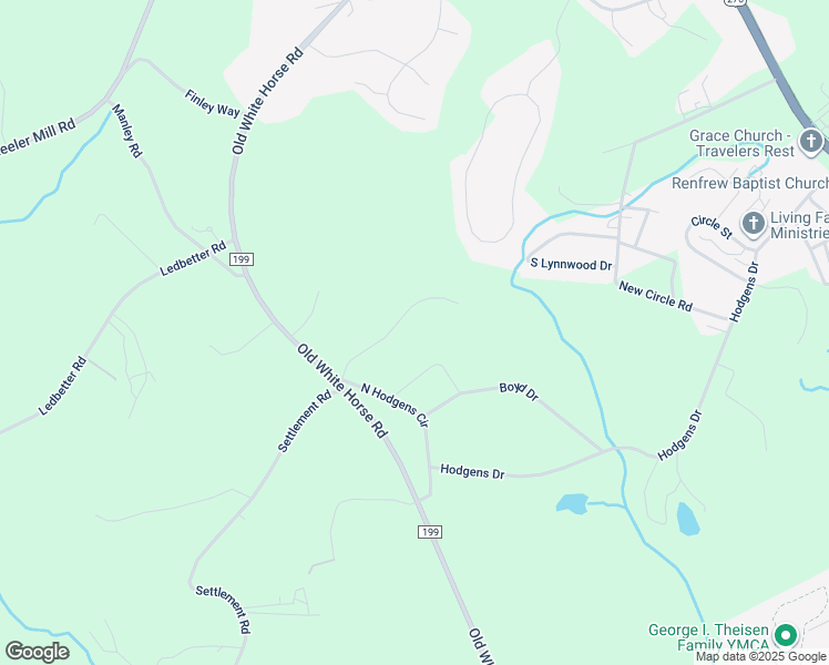map of restaurants, bars, coffee shops, grocery stores, and more near 40 Ashley Court in Travelers Rest