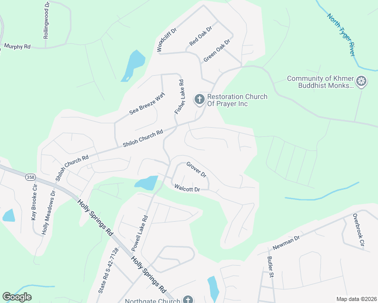 map of restaurants, bars, coffee shops, grocery stores, and more near 120 East Pyrenees Drive in Lyman