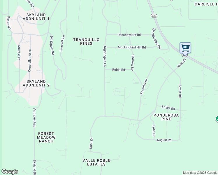 map of restaurants, bars, coffee shops, grocery stores, and more near 88 Kuhn Drive in Tijeras
