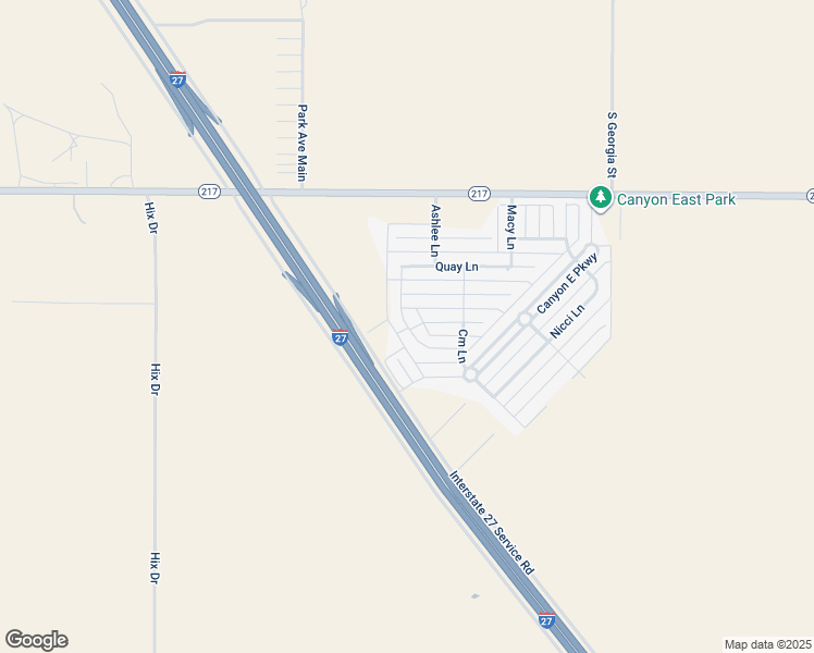 map of restaurants, bars, coffee shops, grocery stores, and more near Neely Lane in Canyon