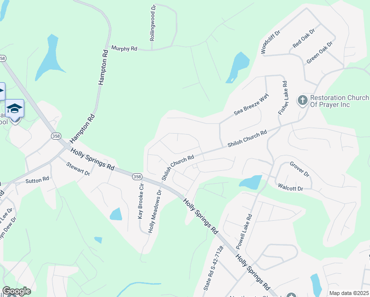 map of restaurants, bars, coffee shops, grocery stores, and more near 634 McCormick Ln in Lyman