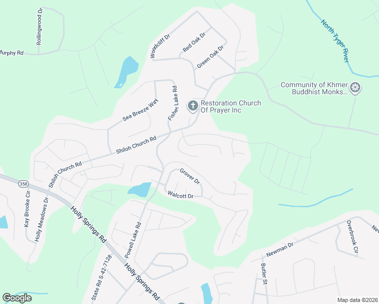 map of restaurants, bars, coffee shops, grocery stores, and more near 120 East Pyrenees Drive in Lyman